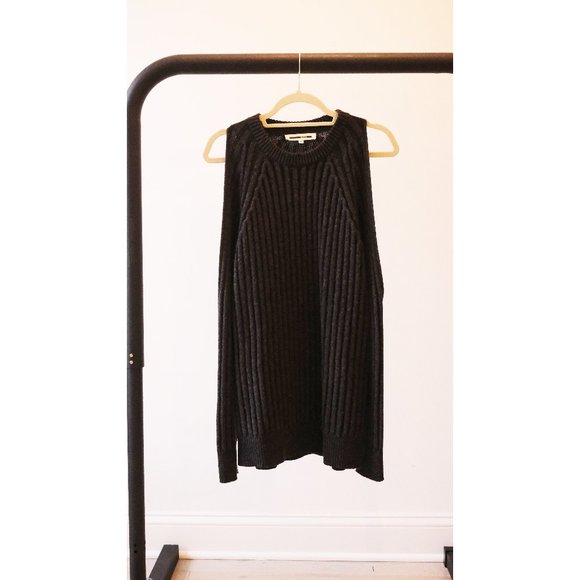McQ Alexander McQueen Grey Cut-Out Sweater (Small) - Picture 1 of 11